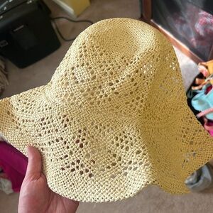 free people straw hat worn once